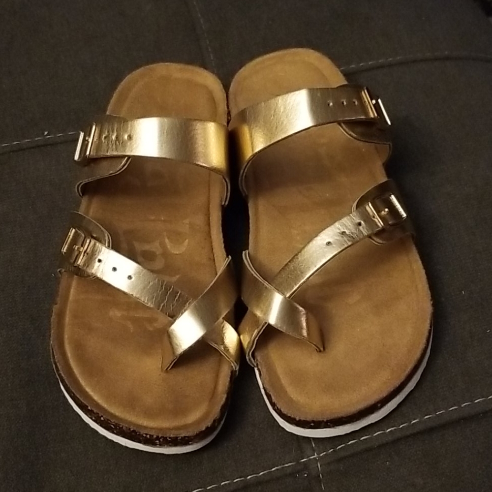 Girl's Rose Gold Sandals